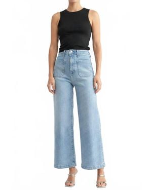 Jbd. Patch Pocket Wide Leg Jeans - Blue