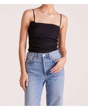 Bobi Rose Linen Tube Top - Blue