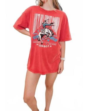 Faire Ain'T My First Rodeo Graphic Tee - Red