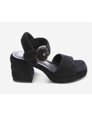 Vaneli Moppet Quilted Platform Heels - Black