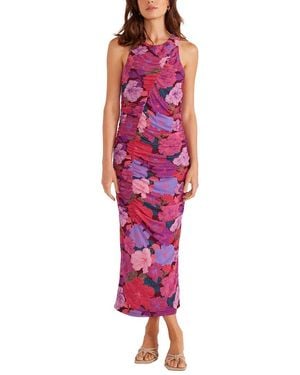 MINKPINK Lexie Mesh Midi Dress - Red