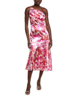 IPPONELLI Satin Midi Dress - Red