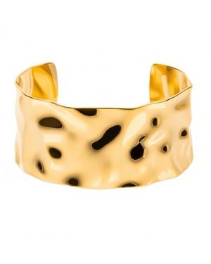 Ellie Vail Roxi Hammered Cuff Bracelet - Metallic