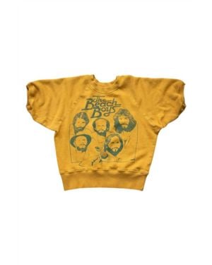 MadeWorn Beach Boys Short Sleeve Sweatshirt - Yellow