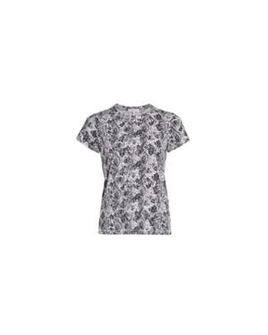 Rag & Bone All Over Snake Design Tee - Gray