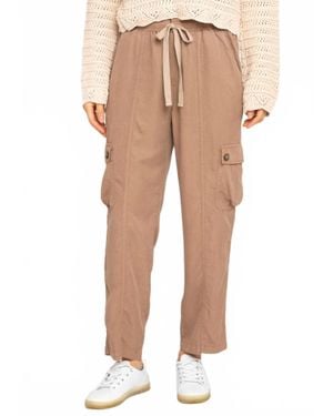 Dex Breeze Tencel Cargo Sweatpants - Natural