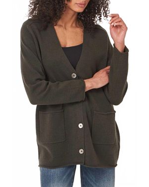 Repeat Cashmere Long Cashmere Sweater Top - Gray
