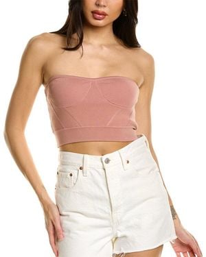 RTA Nour Skin Knit Corset - White