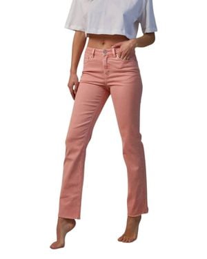 mica denim Vintage Garment Dyed Pants - Red