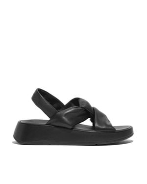 Fitflop F-Mode Knot Leather Back Strap - Black