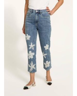 Fdj Suzanne Pencil Crop Denim Jeans - Blue