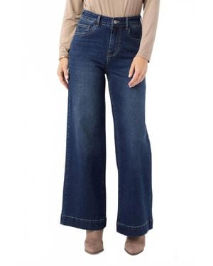 Coco + Carmen Ever Stretch Wide Leg Jeans - Blue