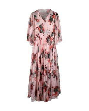 Philosophy Di Lorenzo Serafini Floral Tulle Wrap Midi Dress - White