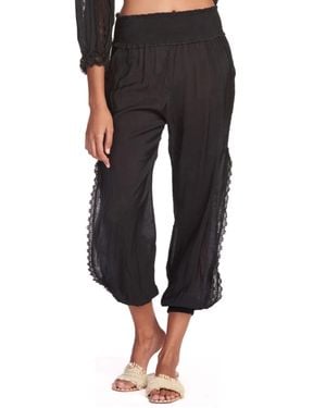 Elan Pants W Side Slits - Black