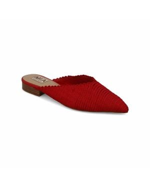 MIA Abia Pointed Toe Mule - Red