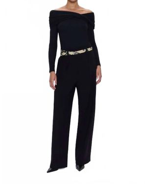 Pistola Eden Pleated Ponte Trouser - Blue