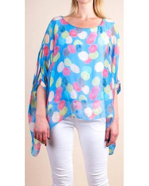 Gigi Moda Aria Pittore Kaftan Top - Blue