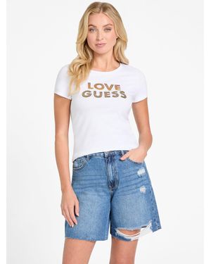 Guess Eco Jillian Logo Tee - Blue