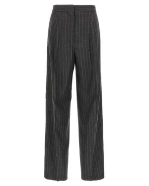 Sportmax Virgin Wool Dress Pants - Gray