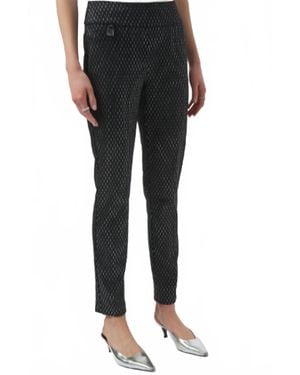 Joseph Ribkoff Slim Formal Geometric Trouser - Black