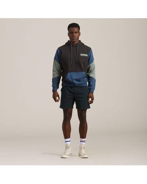 Members Only Drew Colorblock Hooded Sweatshirt - Blue