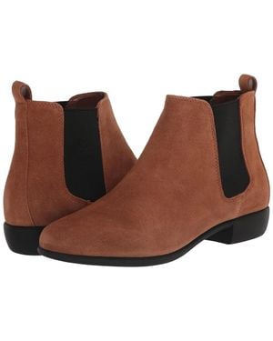 Aerosoles Step Dance Boots Dark Wheat Suede Ankle Bootie Zap1903 - Brown