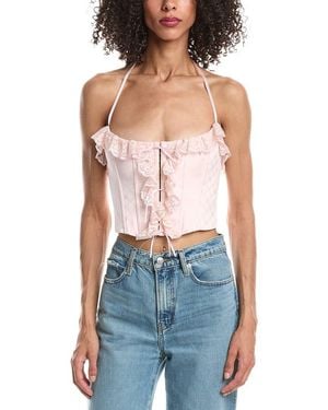 GUIZIO Eris Lace Corset - Blue