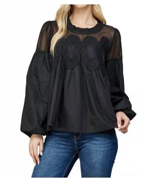 Fate Mixed Emotions Blouse - Black