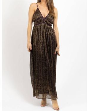 Dress Forum Sangria Shimmer Maxi Dress - Black