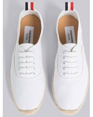 Thom Browne Espadrille Heritage Sneaker Canvas - White