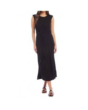 Karen Kane Bethan Tie Waist Midi Dress - Black