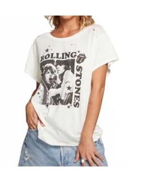 Chaser Brand Rolling Stones Mick & Keith Graphic Tee - White
