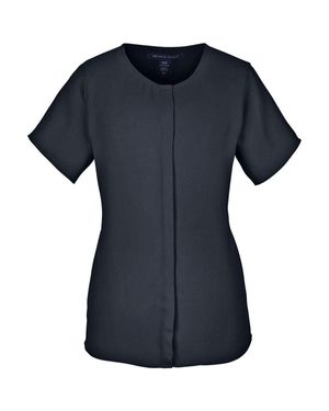 Devon & Jones Perfect Fit Crepe Blouse - Blue