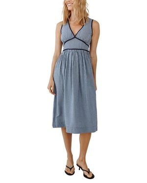 Bella Dahl Fit & Flare Midi Dress - Blue