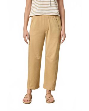 Lilla P Side Panel Straight Leg Pant - Natural