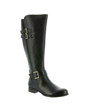 Naturalizer Jessie Wide Calf Riding Boot - Black