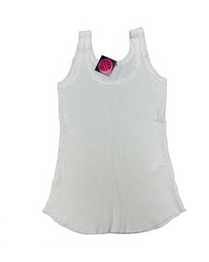 Crown Jewel Thermal Scoop Tank - White