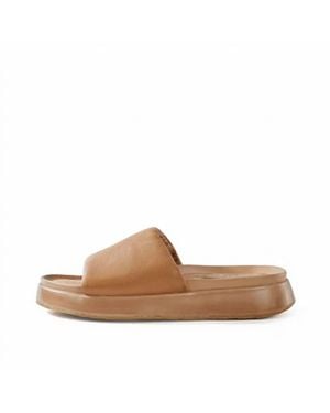 Bussola Suzan Foam Slide Sandals - Brown