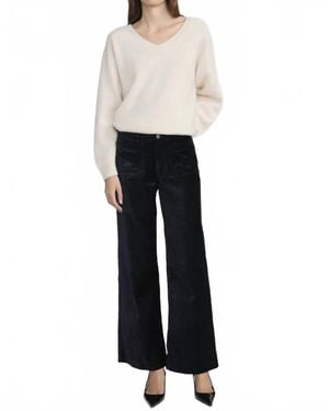 FRAME Le Slim Palazzo Modernist Pocket Pant - White