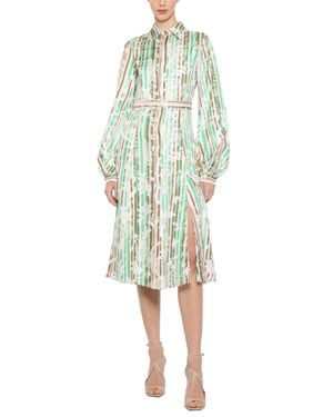 Prabal Gurung Poet Sleeve Shirt Dress - Green
