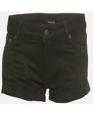Mugler Denim Low Waist Shorts S/Waist - Green
