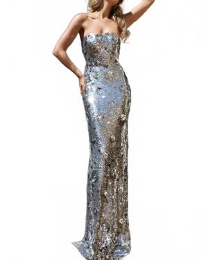 jovani glitter dress Cinderella Divine GLITTER PRINT MERMAID DRESS J810 – LA TOP DIVAS main image 0