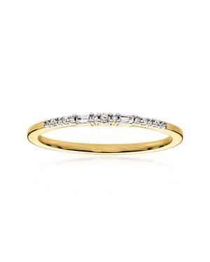 RS Pure By Ross-Simons Round And Baguette Diamond Ring - Metallic