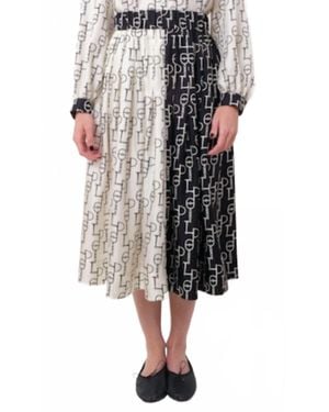 La Prestic Ouiston Venise Midi Flared Skirt - Multicolor