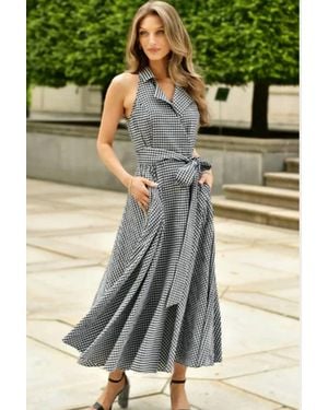 Lavender Brown Zola Midi Dress - Green