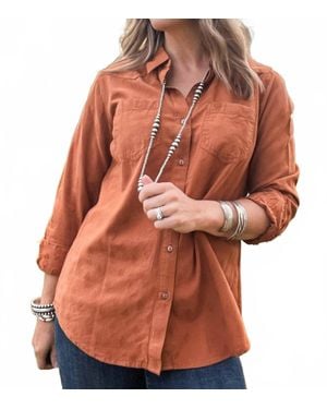 Ariat Dobby Real Billie Jean Shirt - Orange