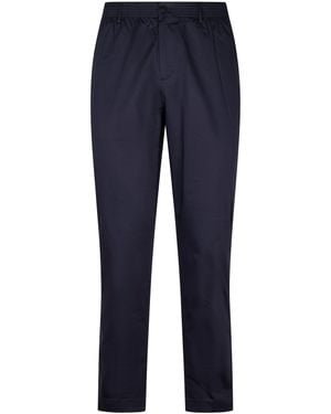 Cellar Door Tapered Fit Deep Pants With Comfortable Waistband - Blue
