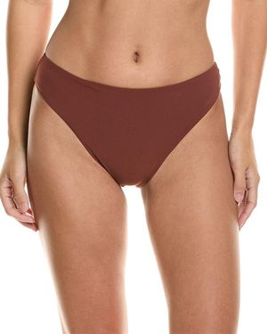 Anemos Midi High-Cut Bikini Bottom - Red