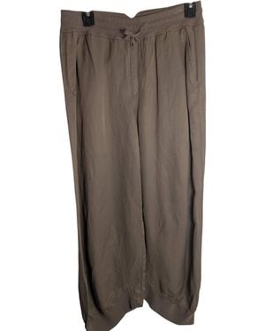 European Culture Wide Leg Pants - Brown