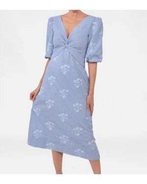 Gretchen Scott Twister Midi Dress - Blue